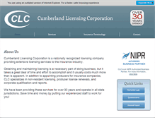 Tablet Screenshot of cumberlandlicensing.com